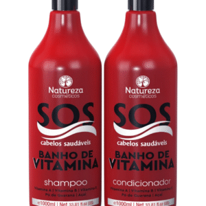 kit sos 1l – 2 pasos: shampoo + acondicionador – natureza cosméticos