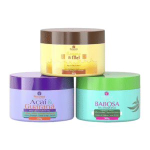 mÁscara 300g: banana & miel aÇaÍ & guaranÁ babosa (aloe vera) – natureza cosméticos