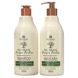 kit raíces fuertes 500ml (shampoo + máscara) – natureza cosméticos