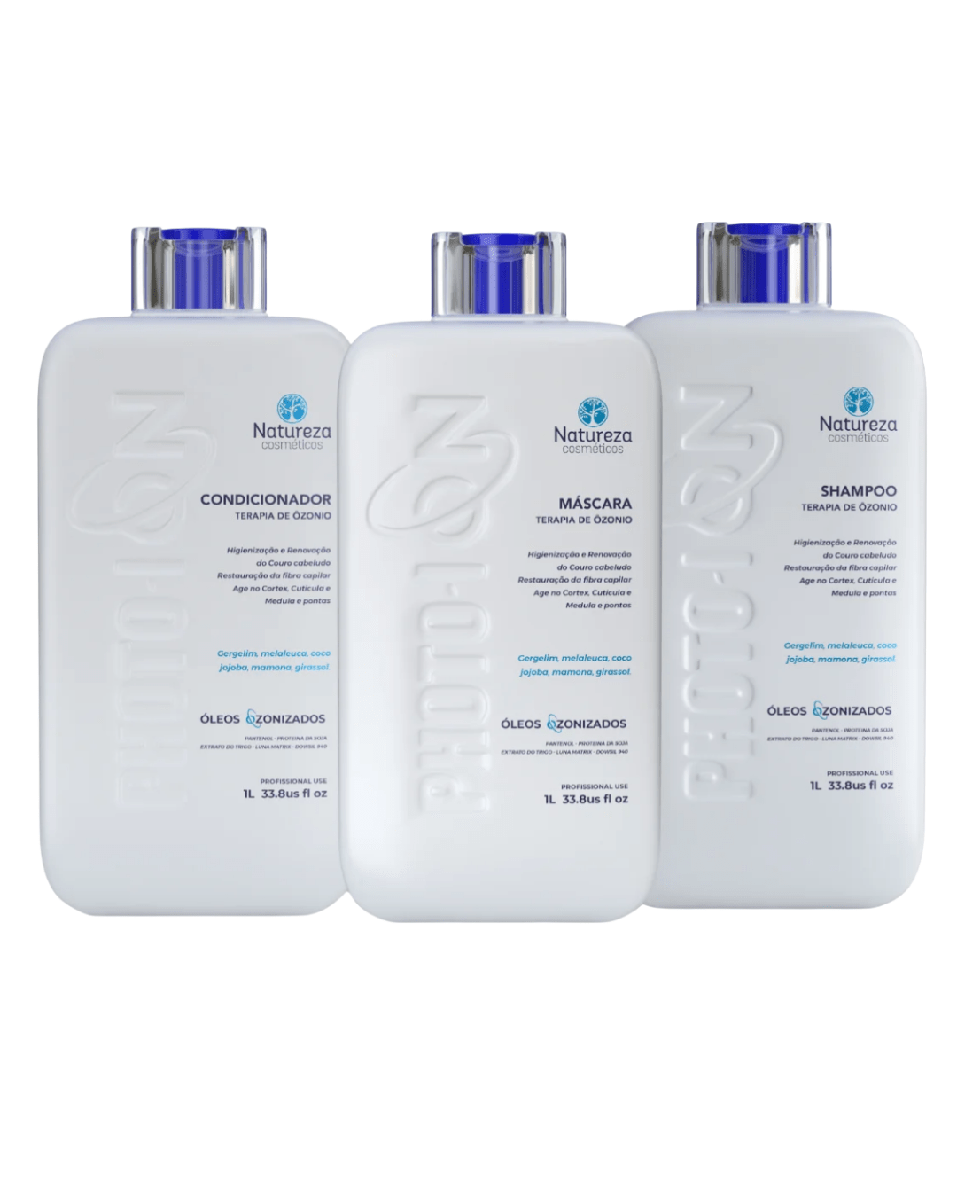 línea de ozonoterapia photo ion 1l (shampoo + máscara + acondicionador)– natureza cosméticos línea de ozonoterapia photo ion 1l (shampoo + máscara + acondicionador)– natureza cosméticos