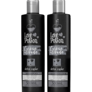 home care carbón activado detox capilar 500ml (shampoo + acondicionador) – love potion
