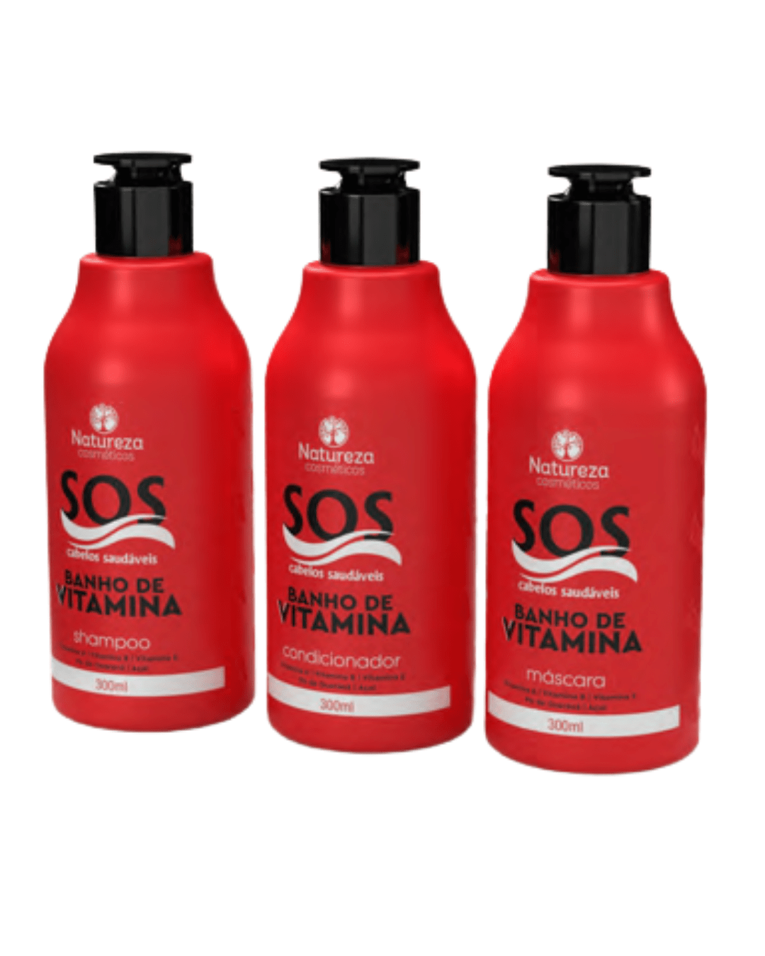 home care sos baño de vitaminas 300ml (shampoo + máscara + acondicionador) – natureza cosméticos home care sos baño de vitaminas 300ml (shampoo + máscara + acondicionador) – natureza cosméticos