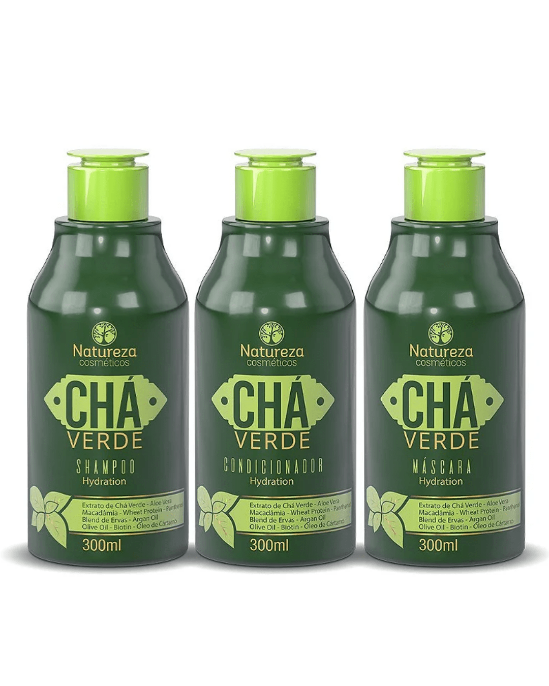 home care chá verde 300ml (shampoo + máscara + acondicionador) – natureza cosméticos home care chá verde 300ml (shampoo + máscara + acondicionador) – natureza cosméticos