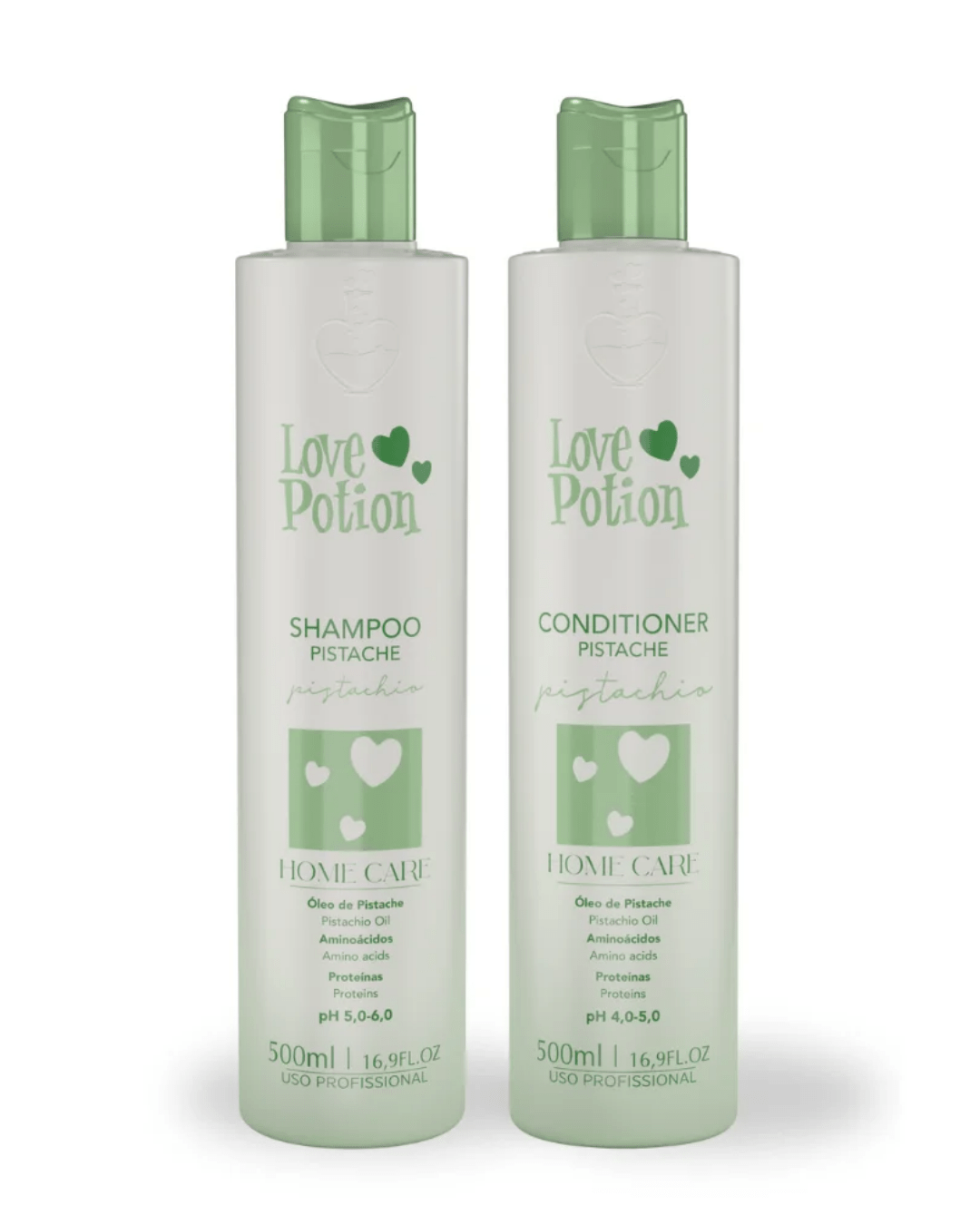 home care pistacho 500ml (shampoo + acondicionador) – love potion home care pistacho 500ml (shampoo + acondicionador) – love potion