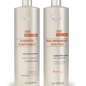 kit alisado profesional – realineamiento capilar (1l + shampoo 1l) – love potion